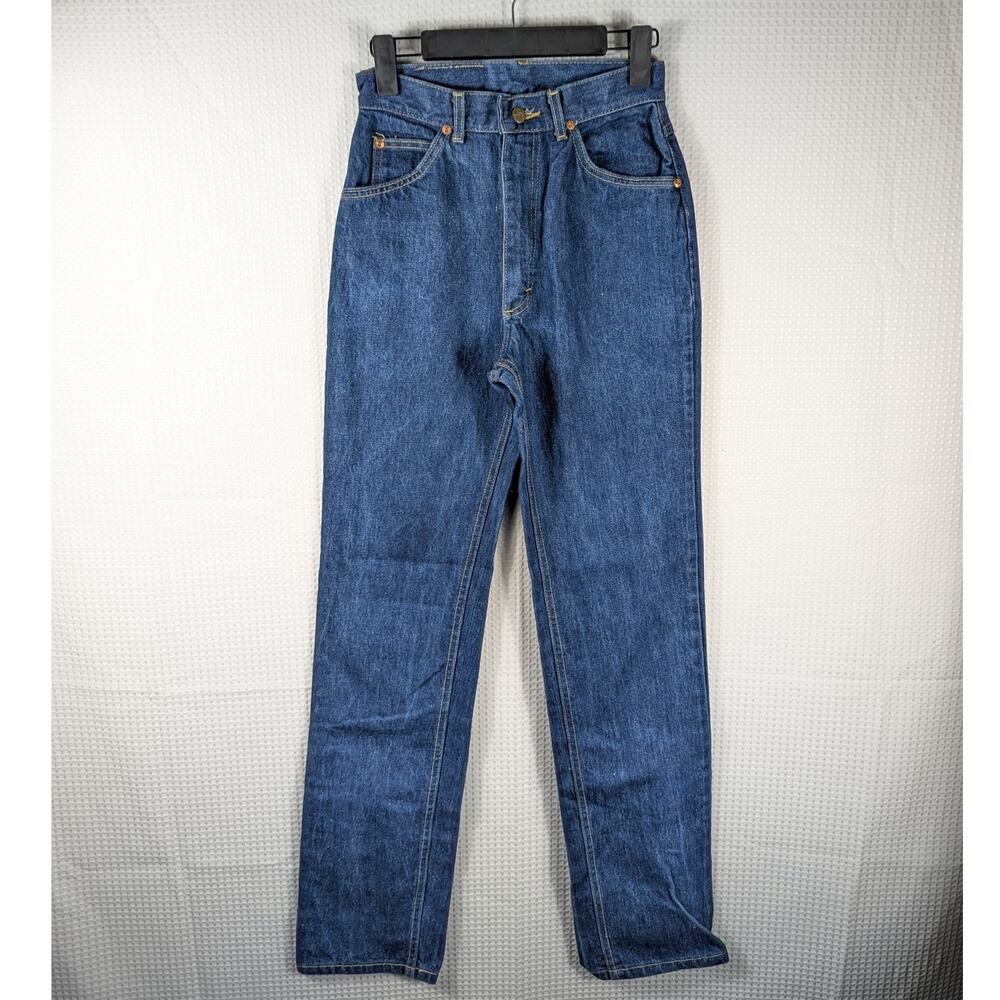 Lee Jeans 26x36 High Rise Straight Leg Denim Pants Made in USA 100% Cotton 90s